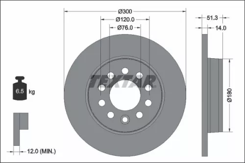 TEXTAR TEXTAR (2674401) 1x Brake Kit, disc brake 