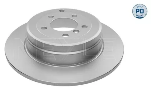 2x Meyle PD Rear Solid Brake Disc For Land Rover Range Rover