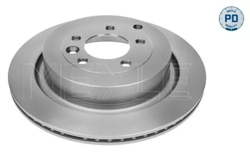 2x Meyle PD Rear Vented Brake Disc For Land Rover Discovery Range Rover Sport