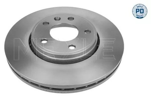2x Meyle PD Front Vented Brake Disc For Nissan Opel Renault Vauxhall Primastar Trafic 