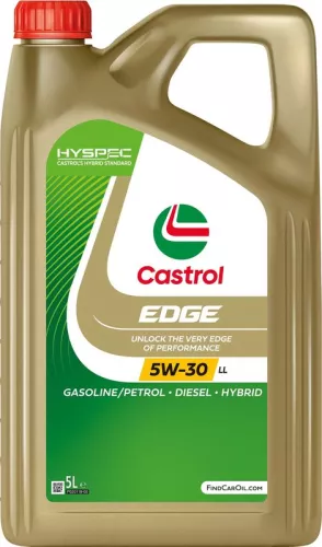 CASTROL CASTROL 15F7E7 Castrol EDGE 5W-30 LL Fully Synthetic Engine Oil 5w30 Long Life 5 Litres 5L 