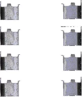 1x Accessory Kit, disc brake pad