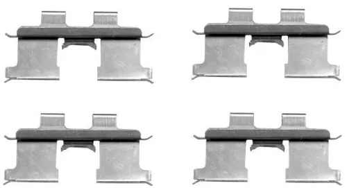 1x Accessory Kit, disc brake pad