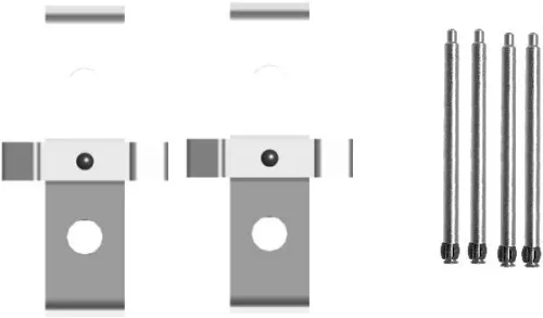 1x Accessory Kit, disc brake pad