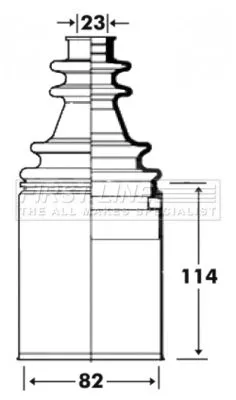  FIRST LINE Drive Shaft Cv Boot Kit