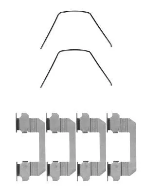 1x Accessory Kit, disc brake pad