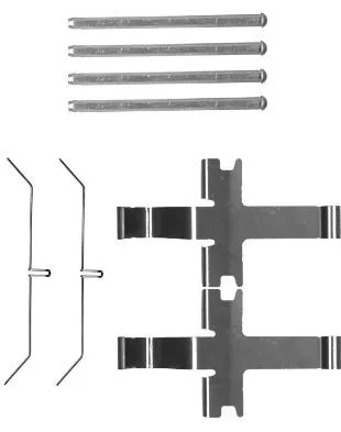 1x Accessory Kit, disc brake pad