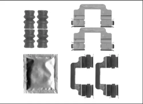 1x Accessory Kit, disc brake pad