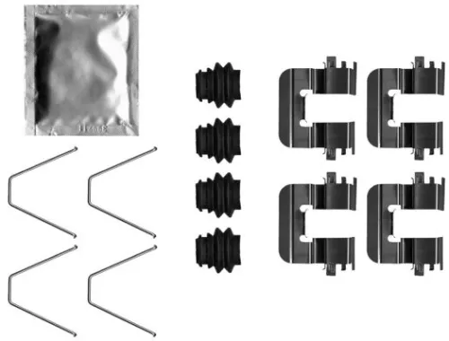 1x Accessory Kit, disc brake pad