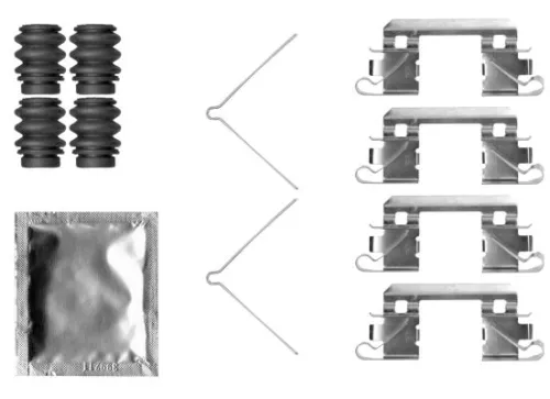 TEXTAR TEXTAR 82554800 1x Accessory Kit, disc brake pad 