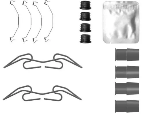 1x Accessory Kit, brake caliper