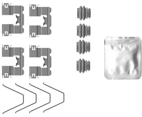 TEXTAR TEXTAR 82557300 1x Accessory Kit, disc brake pad 