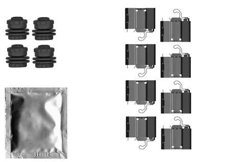 TEXTAR TEXTAR 82558300 1x Accessory Kit, disc brake pad 