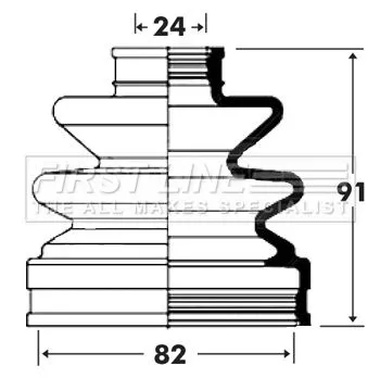  FIRST LINE Drive Shaft Cv Boot Kit
