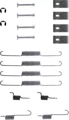 1x Accessory Kit, brake shoes