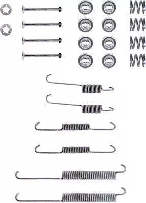 1x Accessory Kit, brake shoes