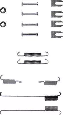 1x Accessory Kit, brake shoes