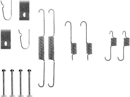 TEXTAR TEXTAR (97014800) 1x Accessory Kit, brake shoes 
