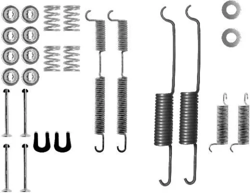 1x Accessory Kit, brake shoes