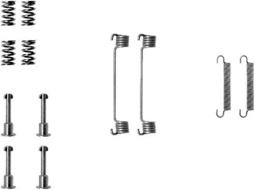 1x Accessory Kit, parking brake shoes