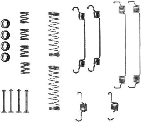 1x Accessory Kit, brake shoes