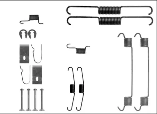 TEXTAR TEXTAR (97040400) 1x Accessory Kit, brake shoes 