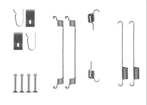 1x Accessory Kit, brake shoes