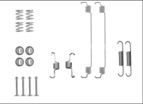 TEXTAR TEXTAR (97041600) 1x Accessory Kit, brake shoes 