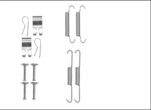 TEXTAR TEXTAR 97042700 1x Accessory Kit, parking brake shoes 