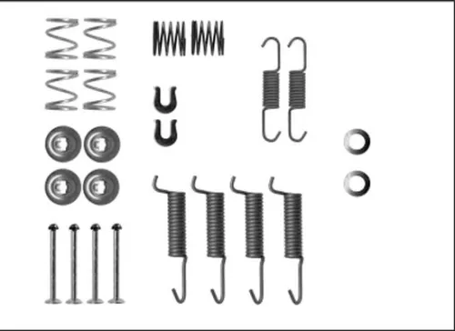 TEXTAR TEXTAR 97042800 1x Accessory Kit, parking brake shoes 