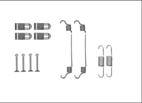 TEXTAR TEXTAR 97042900 1x Accessory Kit, parking brake shoes 