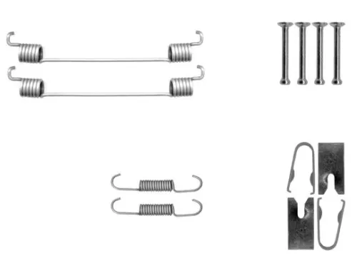 1x Accessory Kit, brake shoes
