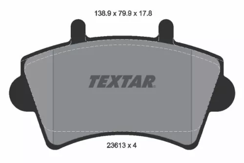 TEXTAR TEXTAR (2361301) 1x Brake Kit, disc brake 