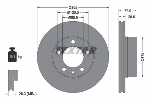 TEXTAR TEXTAR (2361301) 1x Brake Kit, disc brake 