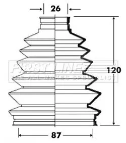  FIRST LINE Drive Shaft Cv Boot Kit