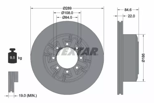 TEXTAR TEXTAR (2923101) 1x Brake Kit, disc brake 