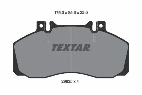 TEXTAR TEXTAR (2983506) 1x Brake Kit, disc brake 