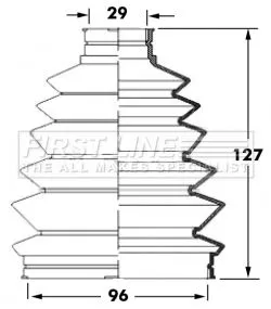 FIRST LINE FIRST LINE FCB6013  FIRST LINE Drive Shaft Cv Boot Kit 