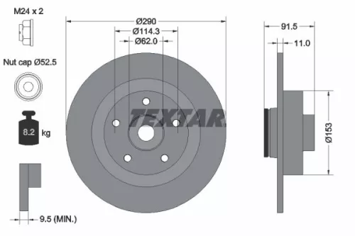 FEBI BILSTEIN FEBI BILSTEIN 92317603 1x Brake Disc 