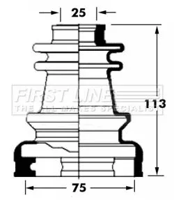 FIRST LINE FIRST LINE FCB6030  FIRST LINE Drive Shaft Cv Boot Kit 