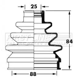 FIRST LINE FIRST LINE FCB6033  FIRST LINE Drive Shaft Cv Boot Kit 