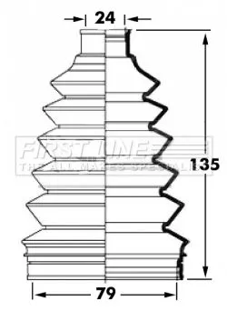 FIRST LINE FIRST LINE FCB6034  FIRST LINE Drive Shaft Cv Boot Kit 