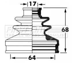 FIRST LINE FIRST LINE FCB6035  FIRST LINE Drive Shaft Cv Boot Kit 