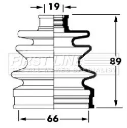  FIRST LINE Drive Shaft Cv Boot Kit