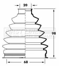  FIRST LINE Drive Shaft Cv Boot Kit