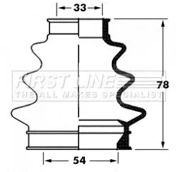 FIRST LINE FIRST LINE FCB6065  FIRST LINE Drive Shaft Cv Boot Kit 