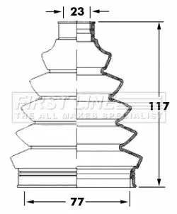 FIRST LINE FIRST LINE (FCB6068) Bellow Kit, drive shaft 