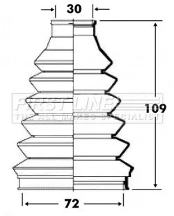 FIRST LINE FIRST LINE FCB6074  FIRST LINE Drive Shaft Cv Boot Kit 
