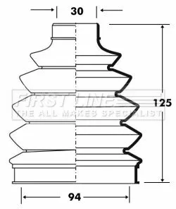 FIRST LINE FIRST LINE FCB6079  FIRST LINE Drive Shaft Cv Boot Kit 