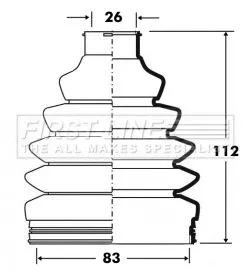  FIRST LINE Drive Shaft Cv Boot Kit